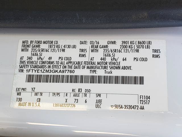 Used 2016 Ford Transit 150 130 Low Roof RWD image 24