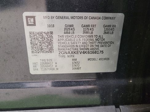 Used 2019 Chevrolet Equinox LT FWD image 33