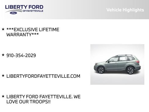 Used 2017 Subaru Forester 2.5i w/ Alloy Wheel Package AWD/4WD image 5
