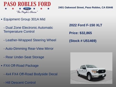 Used 2022 Ford F150 XLT w/ Equipment Group 301A Mid AWD/4WD image 12