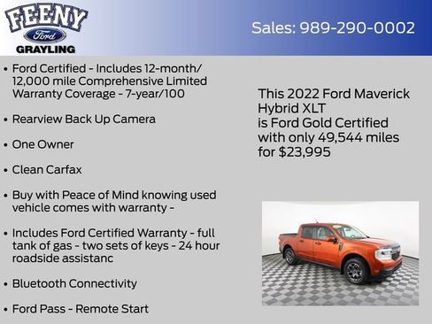 Used 2022 Ford Maverick XLT w/ XLT Luxury Package image 5