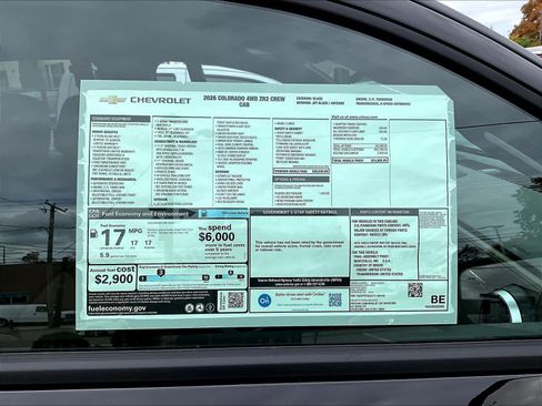 New 2026 Chevrolet Colorado ZR2 w/ Technology Package image 18