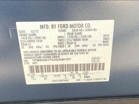 Certified 2018 Ford Explorer Platinum AWD/4WD image 31