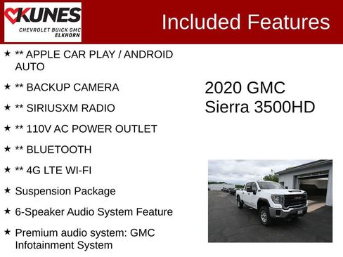 Used 2020 GMC Sierra 3500 4x4 Crew Cab w/ Convenience Package image 2