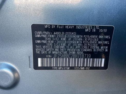 Used 2011 Subaru Forester 2.5X w/ Alloy Wheel Value Pkg image 38