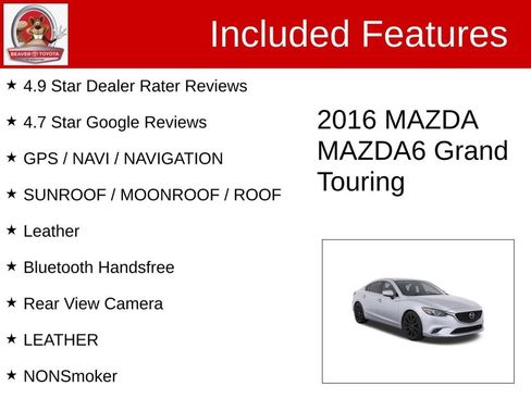 Used 2016 MAZDA MAZDA6 Grand Touring FWD image 4