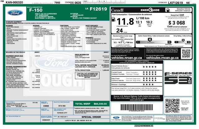 Used 2020 Ford F150 Lariat w/ Equipment Group 502A Luxury AWD/4WD image 2