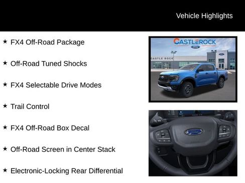 New 2025 Ford Ranger XLT w/ Equipment Group 301A High image 8