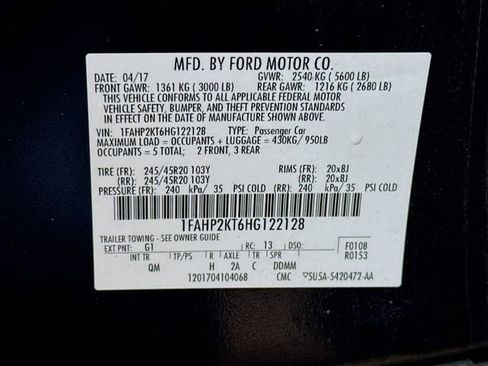 Used 2017 Ford Taurus SHO w/ Sho Performance Package AWD/4WD image 33