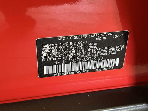 Used 2022 Subaru WRX Premium image 33