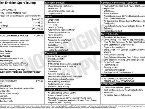 Certified 2025 Buick Envision Sport Touring AWD/4WD image 5