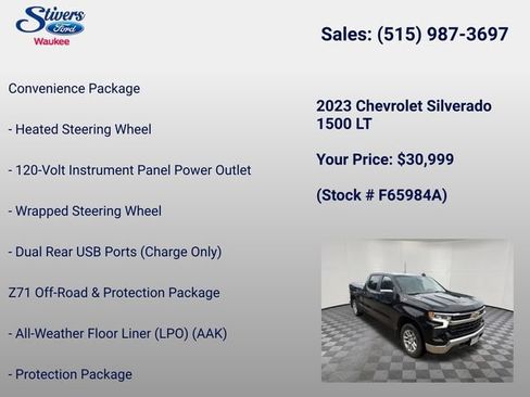 Used 2023 Chevrolet Silverado 1500 LT AWD/4WD image 31
