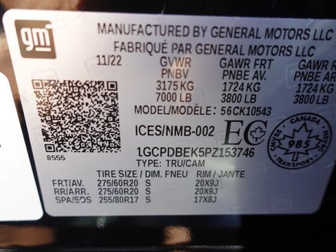 Used 2023 Chevrolet Silverado 1500 Custom w/ LPO, Dark Essentials Package image 60