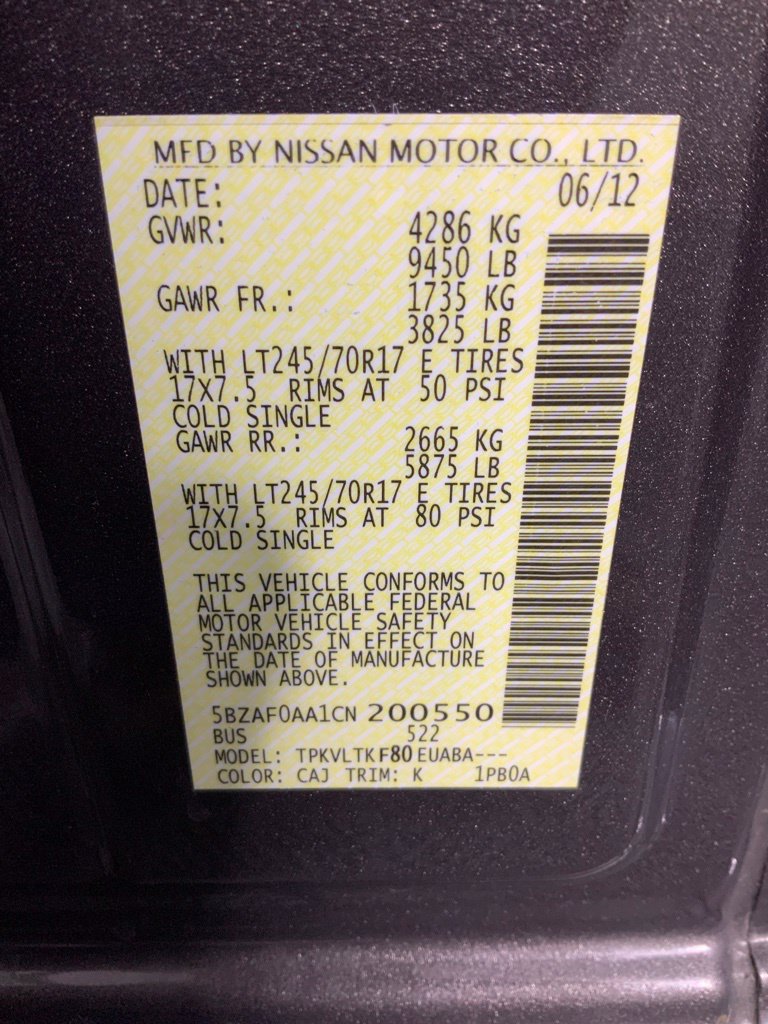 Used 2012 Nissan NV 3500 SV w/ Technology Pkg RWD image 36