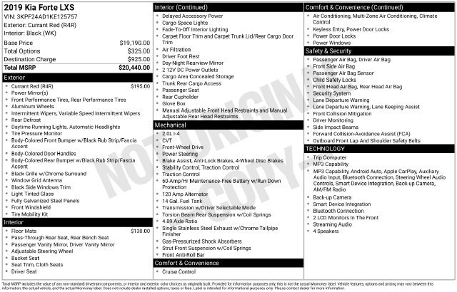 Used 2019 Kia Forte LXS FWD image 30