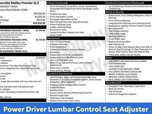Used 2016 Chevrolet Malibu Premier w/ Driver Confidence Package II FWD image 83