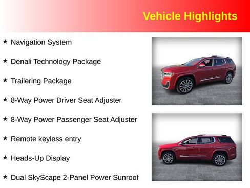 Used 2023 GMC Acadia Denali w/ Denali Technology Package AWD/4WD image 3
