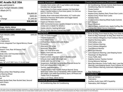 Used 2023 GMC Acadia SLE image 13