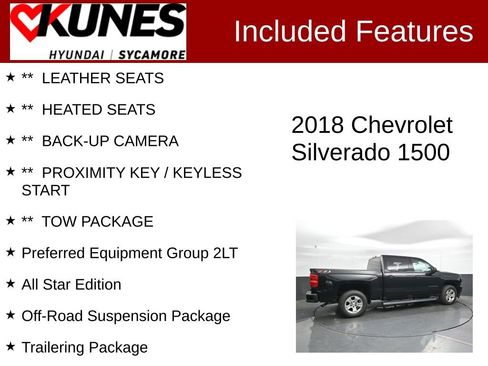 Used 2018 Chevrolet Silverado 1500 LT w/ All Star Edition AWD/4WD image 2