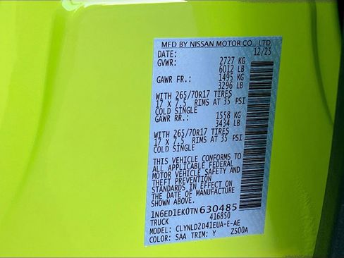 New 2026 Nissan Frontier PRO-4X image 31