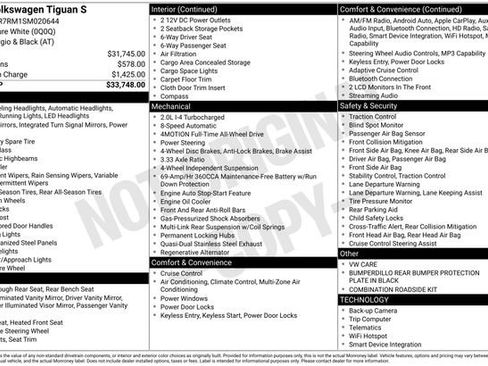 Used 2025 Volkswagen Tiguan S image 4