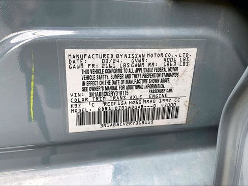 Certified 2024 Nissan Sentra SV w/ SV Premium Package FWD image 34