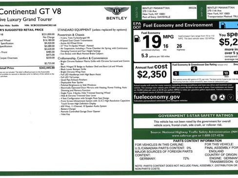 Certified 2022 Bentley Continental GT AWD/4WD image 26