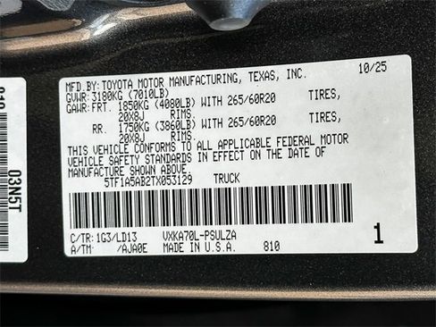 New 2026 Toyota Tundra Limited image 24