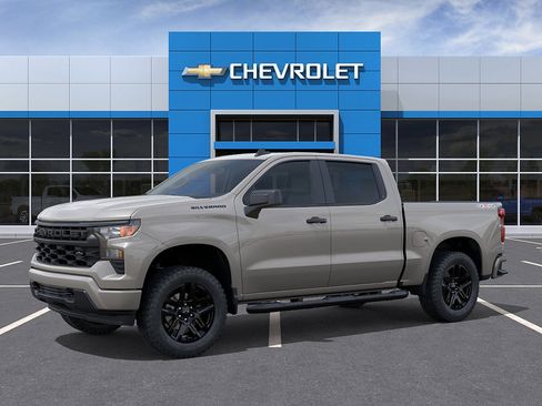New 2026 Chevrolet Silverado 1500 Custom w/ Turbomax Blackout Package AWD/4WD image 2