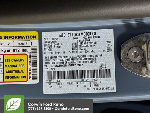 New 2025 Ford Bronco Sport Heritage w/ Convenience Package AWD/4WD image 33