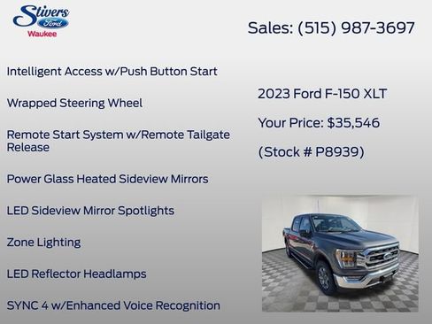 Used 2023 Ford F150 XLT w/ Equipment Group 302A High image 24