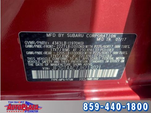 Used 2018 Subaru Crosstrek 2.0i image 10