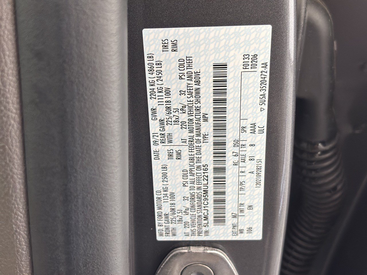 Used 2021 Lincoln Corsair FWD w/ Convenience Package image 31