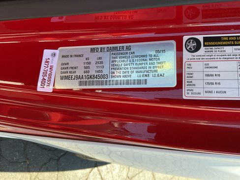 Used 2016 smart fortwo electric drive RWD image 16