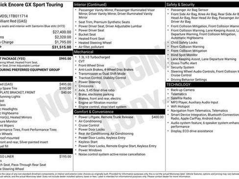 Used 2026 Buick Encore GX Sport Touring w/ Comfort Package FWD image 31