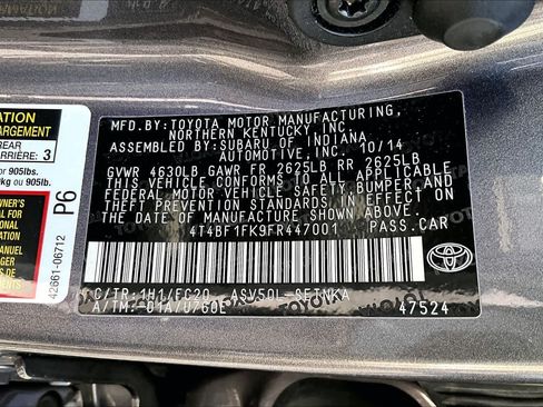 Used 2015 Toyota Camry LE FWD image 36