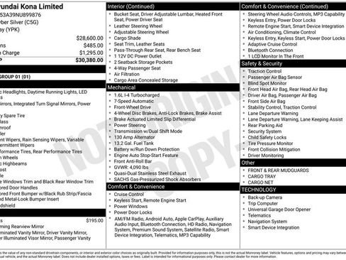 Certified 2022 Hyundai Kona Limited FWD image 11