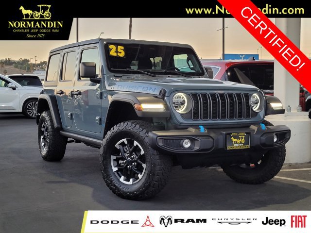 Certified 2025 Jeep Wrangler Unlimited Rubicon 4xe w/ Convenience Group AWD/4WD image 1