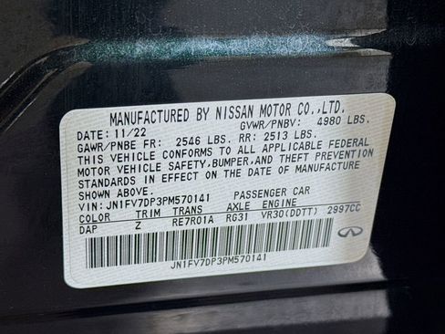 Certified 2023 INFINITI Q50 Red Sport 400 w/ Black Opal Edition RWD image 43