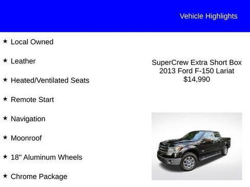 Used 2013 Ford F150 Lariat w/ Luxury Equipment Group AWD/4WD image 2