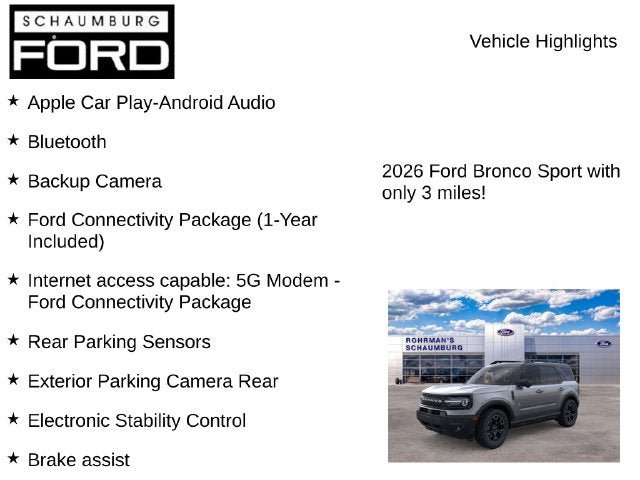 New 2026 Ford Bronco Sport Outer Banks w/ Outer Banks Tech Package+ AWD/4WD image 8