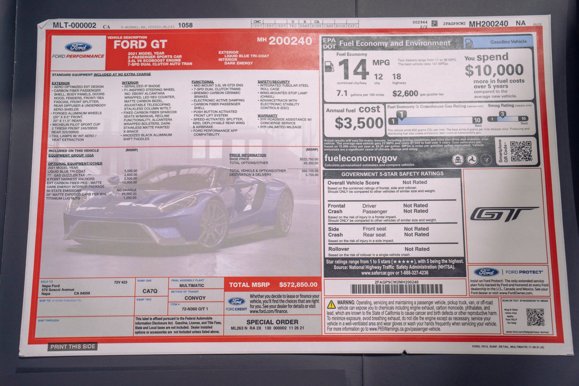 Used 2021 Ford GT RWD image 65