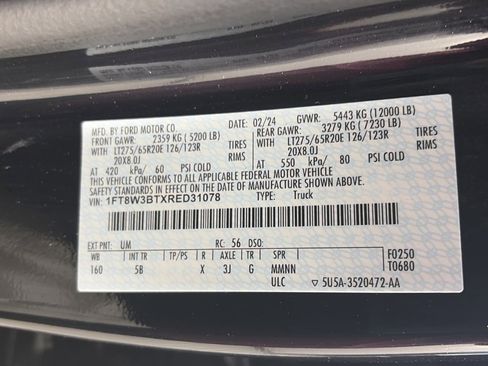 Certified 2024 Ford F350 Lariat w/ Sport Appearance Package image 9