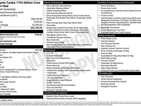 Used 2017 Toyota Tundra 1794 Edition w/ TRD Off Road Package image 14