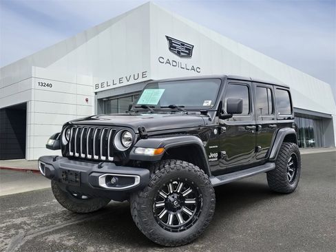 Used 2020 Jeep Wrangler Unlimited Sahara w/ Uconnect 4C Nav & Sound Group image 1