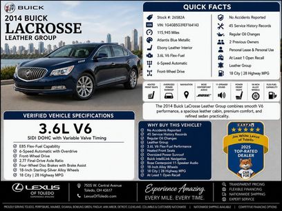 Used 2014 Buick LaCrosse Leather