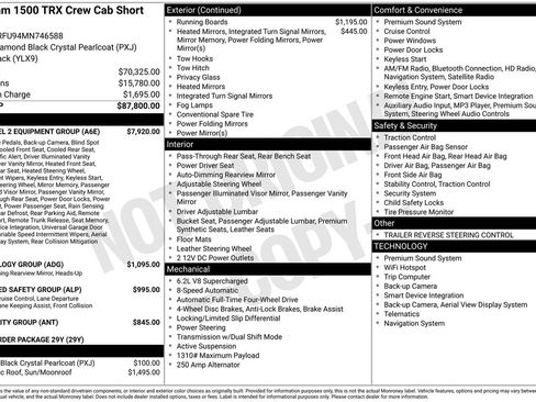 Used 2021 RAM 1500 TRX w/ TRX Level 2 Equipment Group image 36