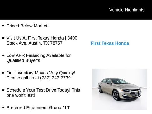 Used 2024 Chevrolet Malibu LT FWD image 9