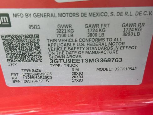 Used 2021 GMC Sierra 1500 AT4 image 27