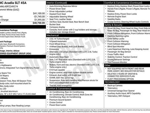Used 2023 GMC Acadia SLT FWD image 4